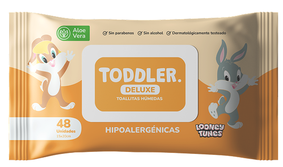 Toallitas húmedas toddler con aloe vera