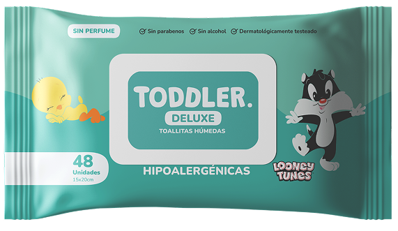 Toallitas húmedas toddler sin perfume
