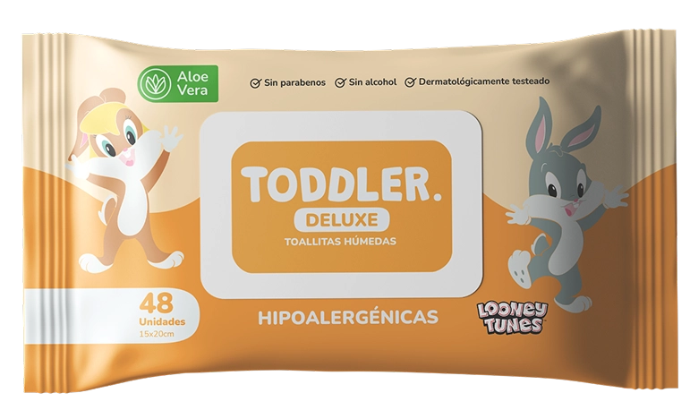 Toallitas humedas toddler con aloe vera
