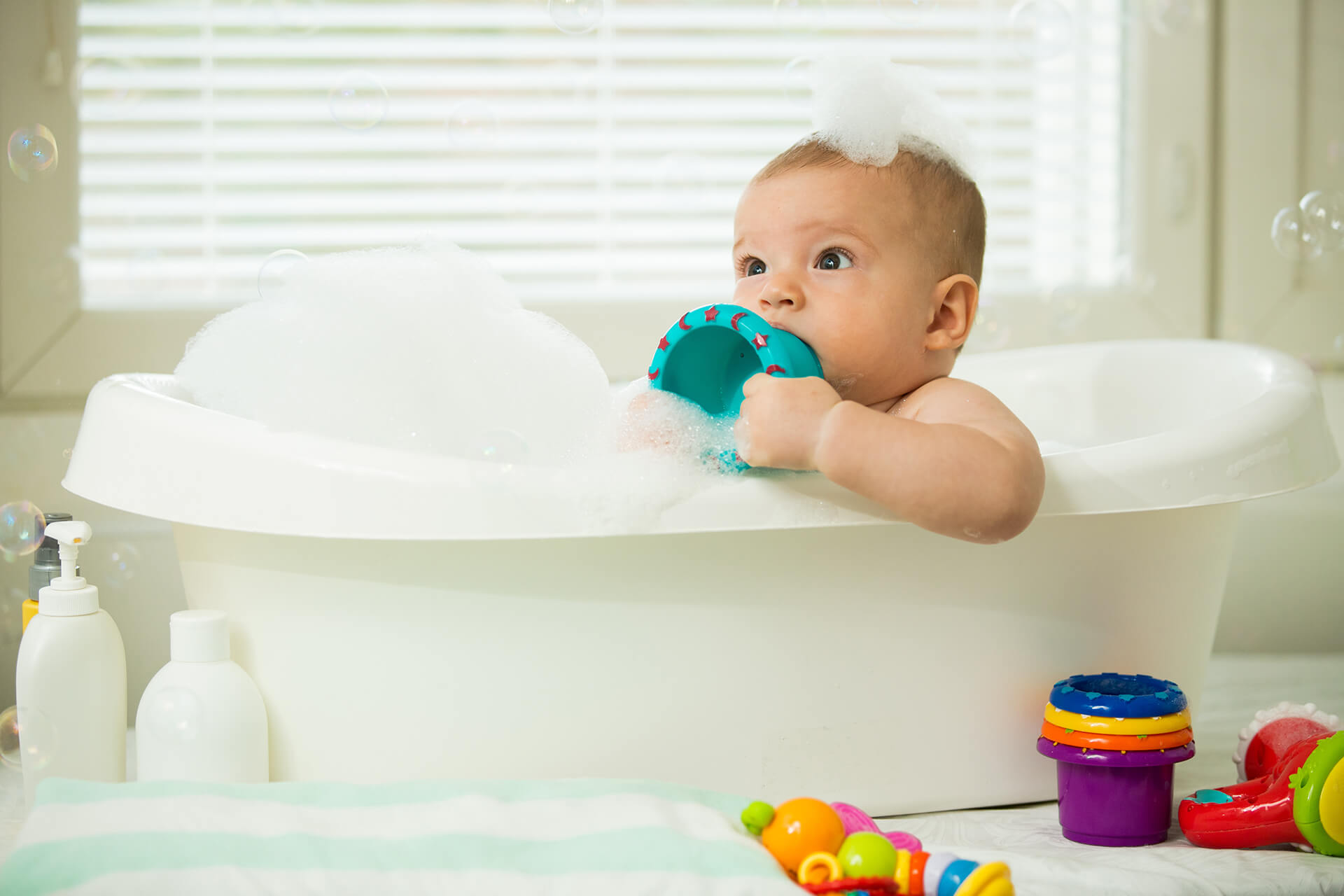 Higiene práctica para bebés activos